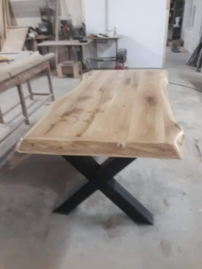 handcrafted oak table Eastern Europe