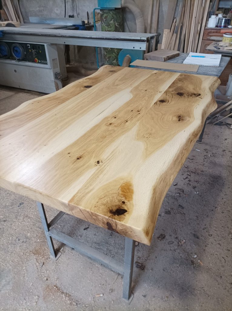 custom solid oak table handmade
